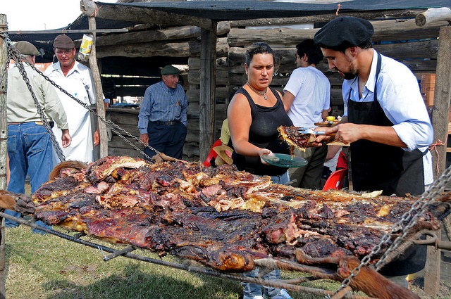 Gastronomía de Uruguay - Parrillada y asado con cuero